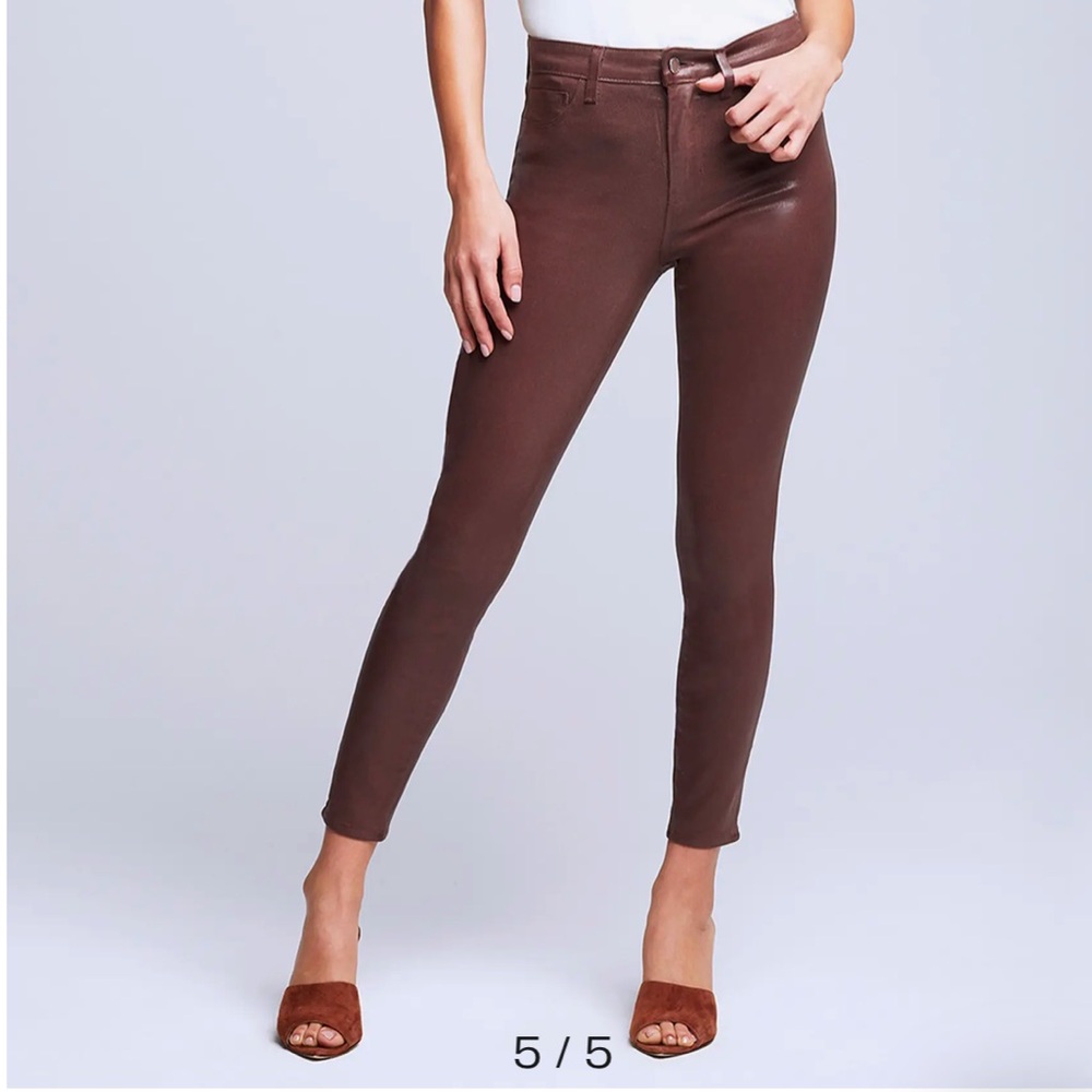 New L’agence Margot Coated Crop High Waist
Skinny Jeans Size 24